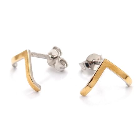 KOLCZYKI SREBRNE ZE ZŁOTEM  1221